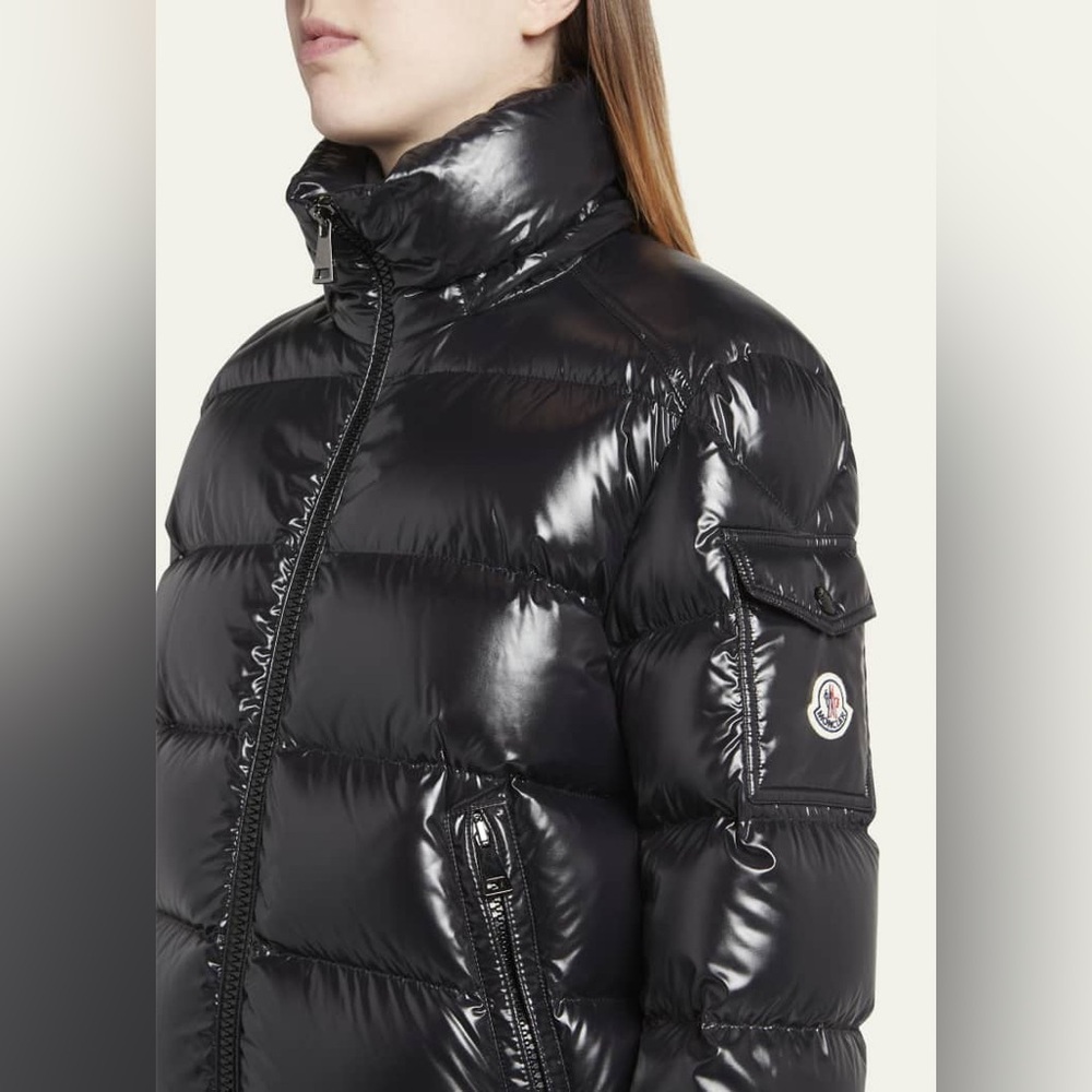 Moncler Shiny Black Puffer Jacket